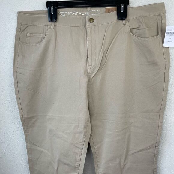 NWT Coldwater Creek Natural Fit Cropped Pants Size 22W - Picture 2 of 6